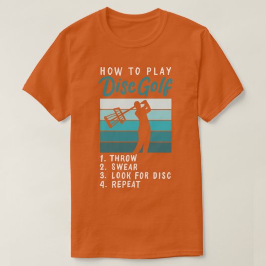 T-shirt Lecture de Disk Golf 1 (Design devant)
