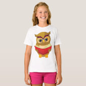 T-shirt Lecture de hibou (Devant entier)