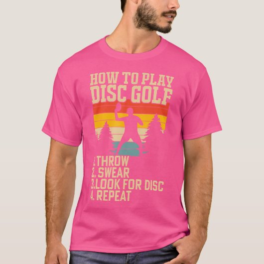 T-shirt Lecture de la lecture du disque de golf lancer ou (Devant)