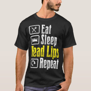 T-shirt Lecture de la lèvre ASL Gesture main sourde Perte 