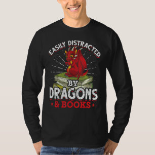 T-shirt Lecture de livre Imaginaire Créature Livre Nerd Fu