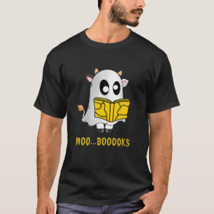 T-shirt Lecture de livre Vache drôle Pumpskin Halloween Ha