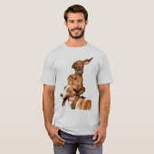 T-shirt Lecture de Redbone Coonhound & Basset Hound (Devant entier)