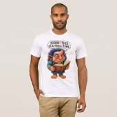 T-shirt Lecture de Troll Grumpy - Shhh ! C'est une zone de (Devant entier)