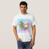 T-shirt Lecture de ver de livre (Devant entier)