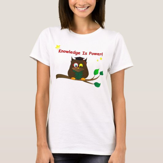 T-shirt Lecture de Wise Owl (Devant)