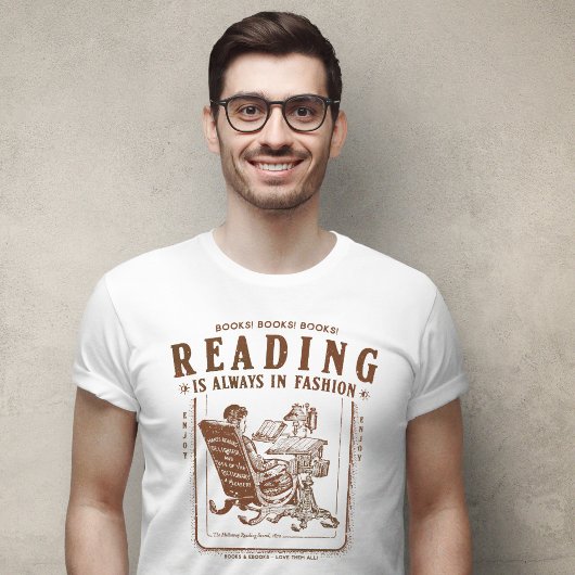 T-shirt Lecture des livres toujours à la mode