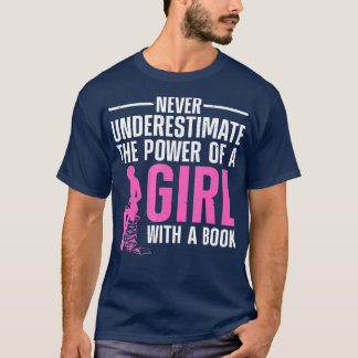 T-shirt Lecture Drôle Pour Femmes Filles Bookworm Roman Li