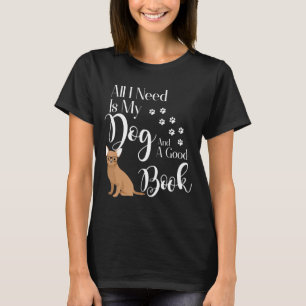 T-shirt Lecture du livre de chien
