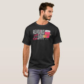 T-shirt Lecture du livre La lecture est ma confiture (Devant entier)