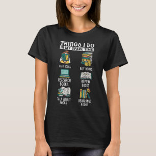 T-shirt Lecture du livre Lecture livres Livres temps libre