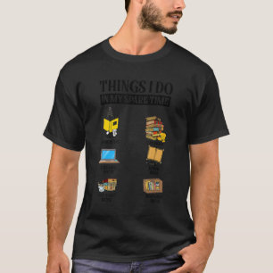 T-shirt Lecture du livre Revue Livre temps libre Bookworm