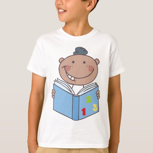 T-shirt Lecture D'Un Livre De Maths Par Un Enfant (Devant)