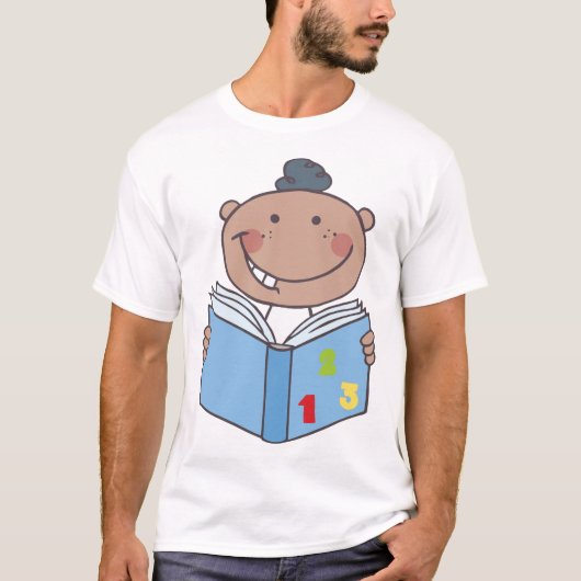 T-shirt Lecture D'Un Livre De Maths Par Un Enfant (Devant)
