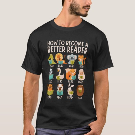 T-shirt Lecture Enseignant Comment Devenir Un Meilleur Lec (Devant)