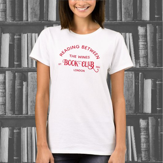 T-shirt Lecture Entre Les Vins Book Club Red Crest
