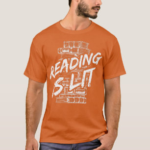 T-shirt Lecture est Lit Livre Lit Lover Lading Enseignant