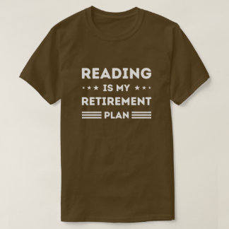 T-shirt Lecture Est Mon Régime De Retraite Lecture Lover