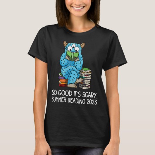 T-shirt Lecture estivale 2023 Monster Quote Reader Bibliot (Devant)