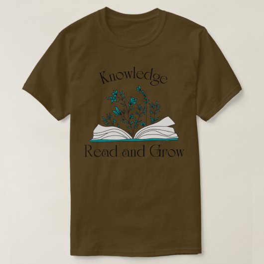 T-shirt Lecture et croissance des connaissances (Design devant)