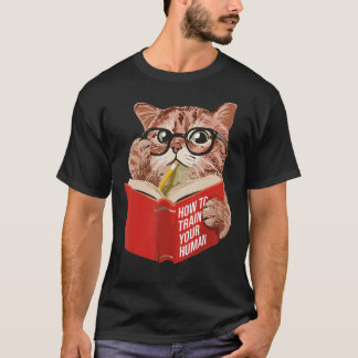 T-shirt Lecture Graphique Chat Chat Propriétaire Animaux A