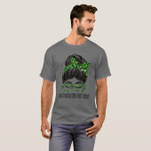 T-shirt Lecture Interventionniste Messy Bun St Patrick's D (Devant entier)