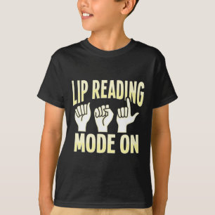 T-shirt Lecture Labiale Langue Des Signes Hand Gesture Sou