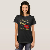T-shirt Lecture labiale - langue des signes Sensibilisatio (Devant entier)