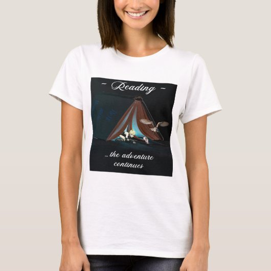 T-shirt Lecture, l'aventure continue (Devant)