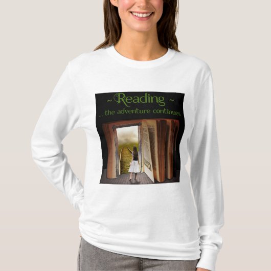 T-shirt Lecture, l'aventure continue (Devant)