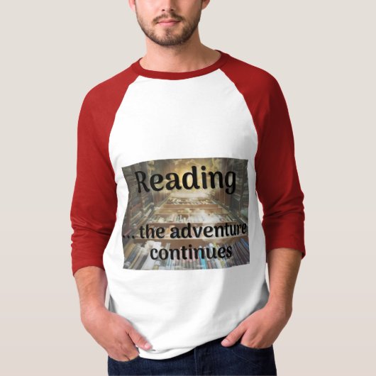 T-shirt Lecture, l'aventure continue (Devant)