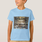 T-shirt Lecture, l'aventure continue (Devant)