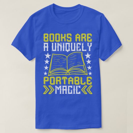 T-shirt Lecture Les Livres Sont Portable Magic 2 (Design devant)