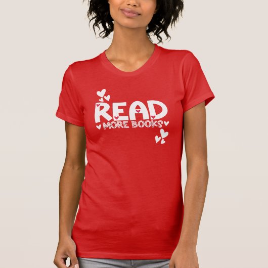 T-shirt Lecture Livres amour (Devant)