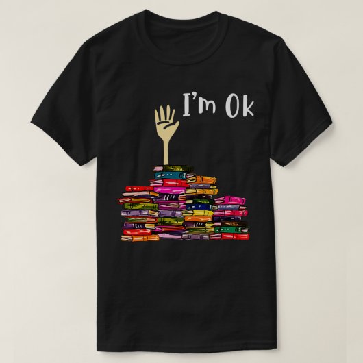 T-shirt Lecture Livres Librairie Lecteur Nerd Im Ok Enseig (Design devant)