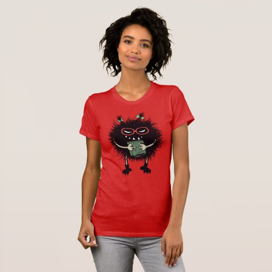 T-shirt Lecture Lover Evil Caractère Livre Nerd (Devant entier)