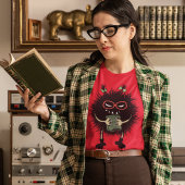 T-shirt Lecture Lover Evil Caractère Livre Nerd
