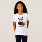 T-Shirt Lecture Panda Design Vêtements (Devant entier)