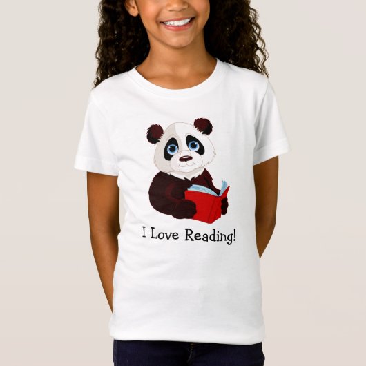 T-Shirt Lecture Panda Design Vêtements (Devant)
