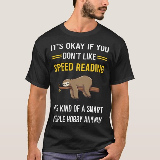 T-shirt Lecture rapide des personnes intelligentes (Devant)