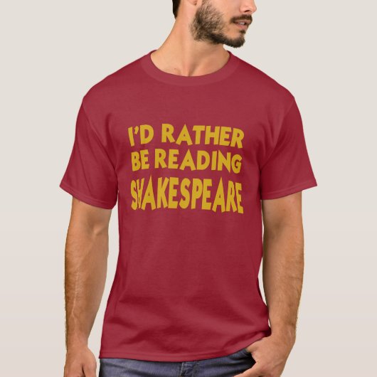 T-shirt Lecture Shakespeare (Devant)