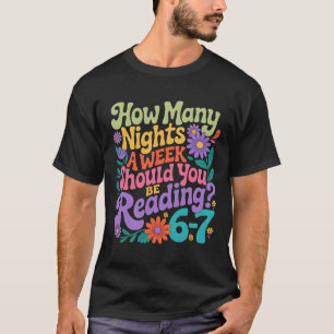 T-shirt Lecture Six Seven Mème Amoureux de Livre 67 Enseig