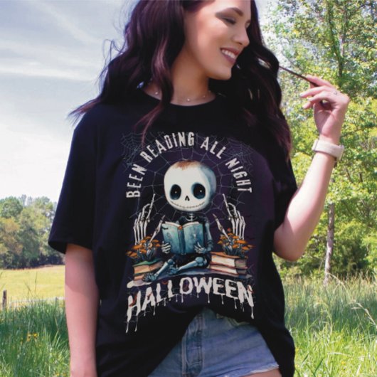 T-shirt Lecture toute la nuit halloween