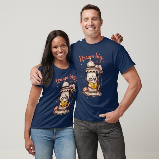 T-shirt Lecture Whimsical Bouddha Lantern Design (Unisexe)