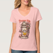 T-shirt Lecture Whimsical Bouddha Lantern Design (Devant)