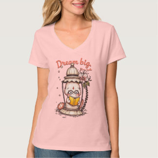 T-shirt Lecture Whimsical Bouddha Lantern Design