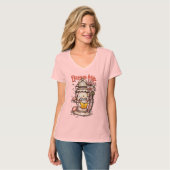 T-shirt Lecture Whimsical Bouddha Lantern Design (Devant entier)
