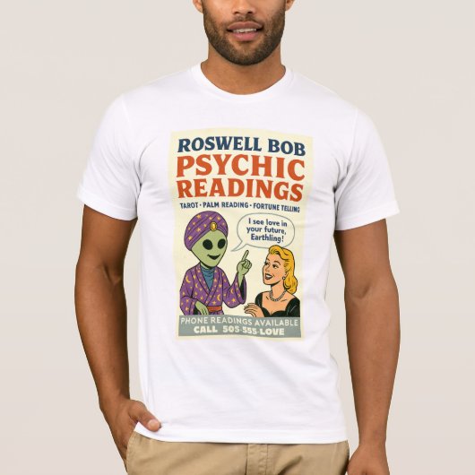 T-shirt Lectures psychiques Blonde Femme Roswell Aliens Re (Devant)