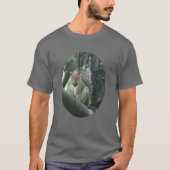 T-shirt L'écureuil dans l'arbre Peinture L'art animal (Devant)