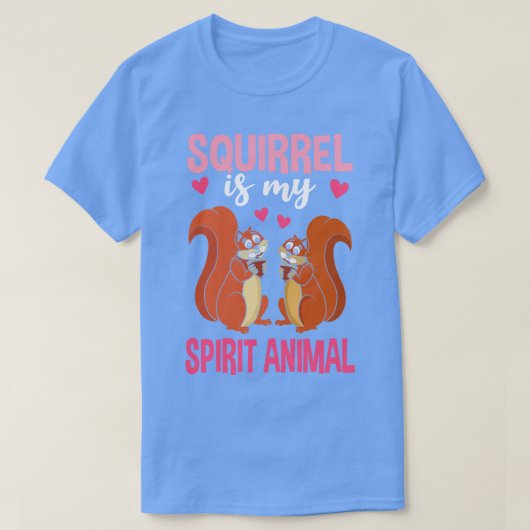 T-shirt L'écureuil est mon esprit animal (Design devant)